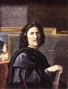 POUSSIN, Nicolas Self-Portrait oil painting